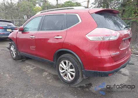 2016 Nissan Rogue Sv из США, поврежденный, VIN KNMAT2MV2GP603143